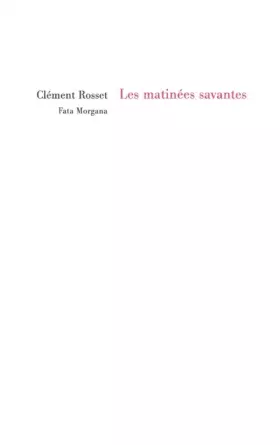 Couverture du produit · Les Matinees Savantes