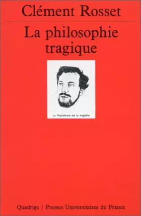 Couverture du produit · La Philosophie tragique