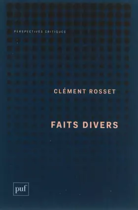 Couverture du produit · Faits divers