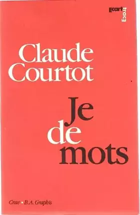Couverture du produit · Je de mots