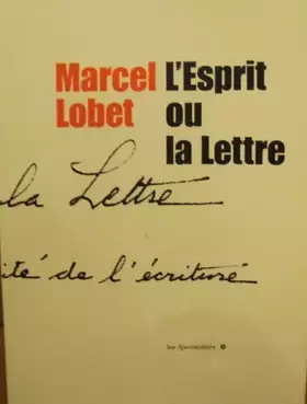 Couverture du produit · Esprit ou la lettre (l') 090993