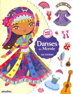 Couverture du produit · Minimiki - Cahier de stickers Danses du monde - Nouvelle édition