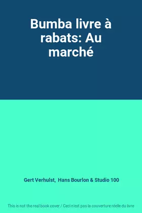 Couverture du produit · Bumba livre à rabats: Au marché