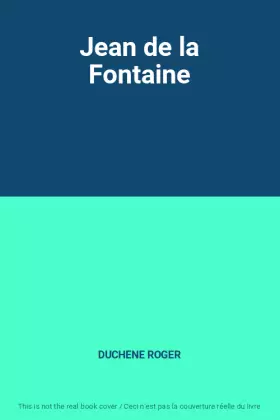 Couverture du produit · Jean de la Fontaine