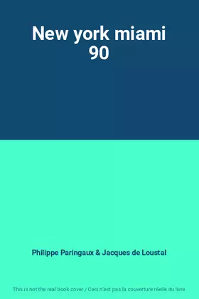 Couverture du produit · New york miami 90