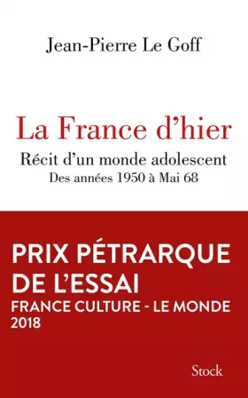 Couverture du produit · La France d'hier