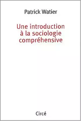 Couverture du produit · Introduction à la sociologie compréhensive