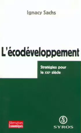 Couverture du produit · ECODEVELOPPEMENT