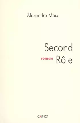 Couverture du produit · Second rôle