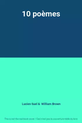 Couverture du produit · 10 poèmes
