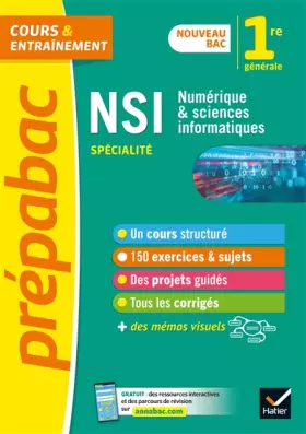 Couverture du produit · Prépabac NSI 1re générale (spécialité): nouveau programme de Première
