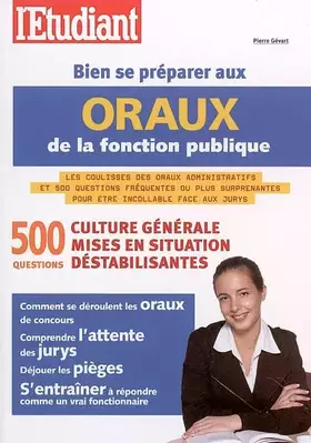 Couverture du produit · Bien se préparer aux oraux de la fonction publique