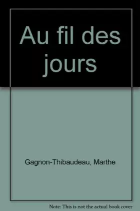 Couverture du produit · Au fil des jours