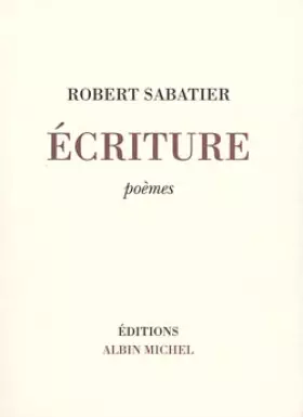 Couverture du produit · Écriture: Poèmes