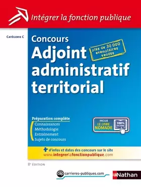 Couverture du produit · CONCOURS ADJ ADMINIST(TERRIT)