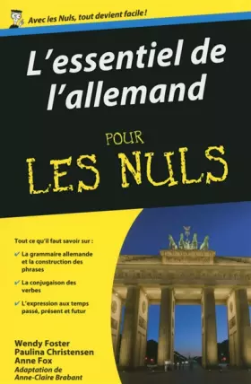 Couverture du produit · Essentiel de l'allemand Pour les Nuls