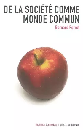 Couverture du produit · De la société comme monde commun
