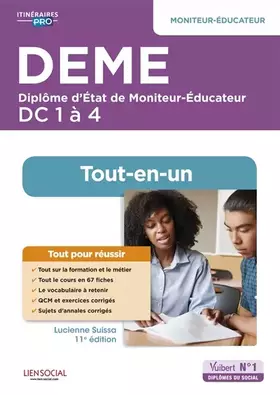 Couverture du produit · DEME - Diplôme d'État de Moniteur-Éducateur: DC 1 à 4