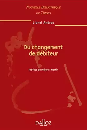 Couverture du produit · Du changement de débiteur - Volume 92 (92)