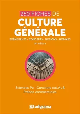 Couverture du produit · 250 fiches de culture générale