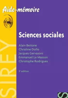 Couverture du produit · Aide-mémoire (5éme édition) : Sciences sociales