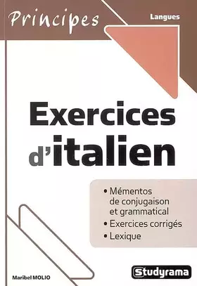 Couverture du produit · Exercices d'italien