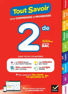 Couverture du produit · Tout savoir 2de 2023-2024 (toute les matières): tout-en-un - Nouveau Bac