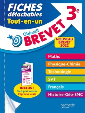 Couverture du produit · Objectif Brevet Fiches Tout-en-un 2022