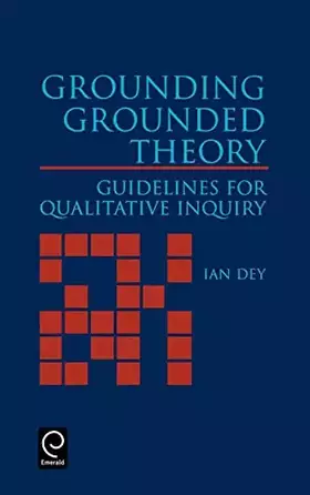 Couverture du produit · Grounding Grounded Theory: Guidelines for Qualitative Inquiry