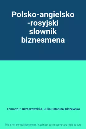 Couverture du produit · Polsko-angielsko-rosyjski slownik biznesmena