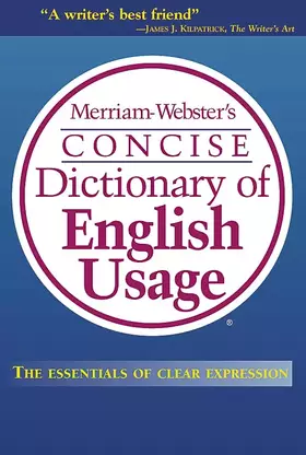 Couverture du produit · Merriam-Webster's Concise Dictionary of English Usage