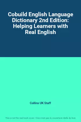 Couverture du produit · Cobuild English Language Dictionary 2nd Edition: Helping Learners with Real English