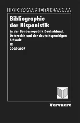 Couverture du produit · Bibliographie der Hispanistik in der Bundesrepublik Deutschland, Österreich und der deutschsprachigen Schweiz: Bibliographie de