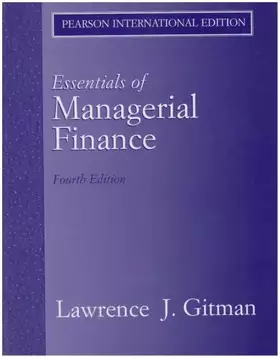 Couverture du produit · Essentials of Managerial Finance