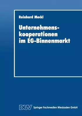Couverture du produit · Unternehmenskooperationen im EG-Binnenmarkt (DUV Wirtschaftswissenschaft)