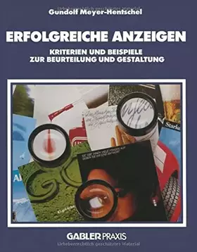 Couverture du produit · Erfolgreiche Anzeigen: Kriterien Und Beispiele Zur Beurteilung Und Gestaltung