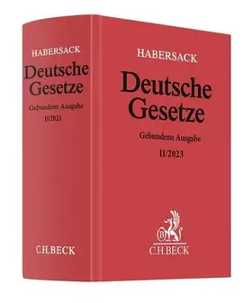 Couverture du produit · Deutsche Gesetze Gebundene Ausgabe II/2023: Rechtsstand: 7. August 2023 (Beck'sche Textausgaben)