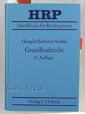 Couverture du produit · Grundbuchrecht (Handbuch der Rechtspraxis: HRP)