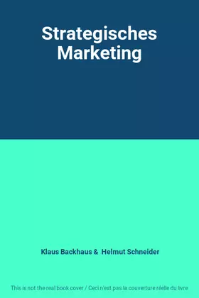Couverture du produit · Strategisches Marketing