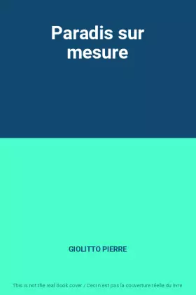 Couverture du produit · Paradis sur mesure