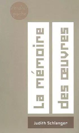 Couverture du produit · La mémoire des oeuvres