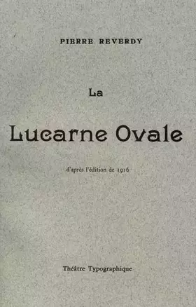 Couverture du produit · La Lucarne Ovale
