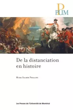 Couverture du produit · De la distanciation en histoire