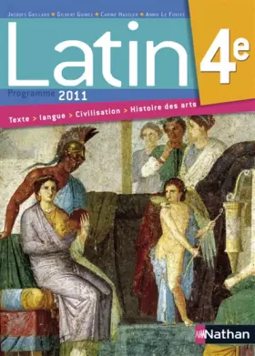 Couverture du produit · Latin 4e : Manuel de l'élève, programme 2011