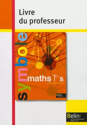 Couverture du produit · Maths - Term S (spécifique): Livre du professeur