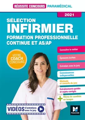 Couverture du produit · Réussite Concours - Sélection Infirmier - Formation professionnelle continue et AS/AP