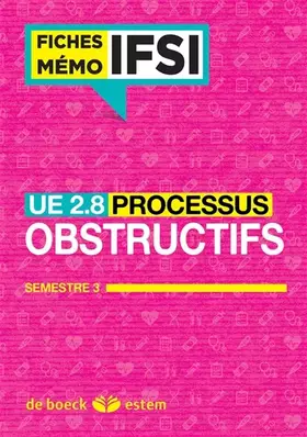 Couverture du produit · UE 2.8 - Processus obstructifs - Fiches Mémo: Semestre 3 (2e année)