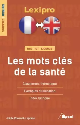Couverture du produit · Les mots clés de la santé: français / anglais