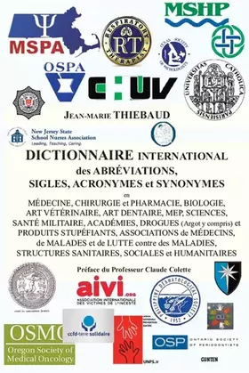 Couverture du produit · DICTIONNAIRE INTERNATIONAL des ABRÉVIATIONS, SIGLES, ACRONYMES et SYNONYMES en MÉDECINE, CHIRURGIE et PHARMACIE, BIOLOGIE, ART