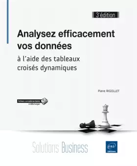 Couverture du produit · Analysez efficacement vos données - à l'aide des tableaux croisés dynamiques (3e édition)
